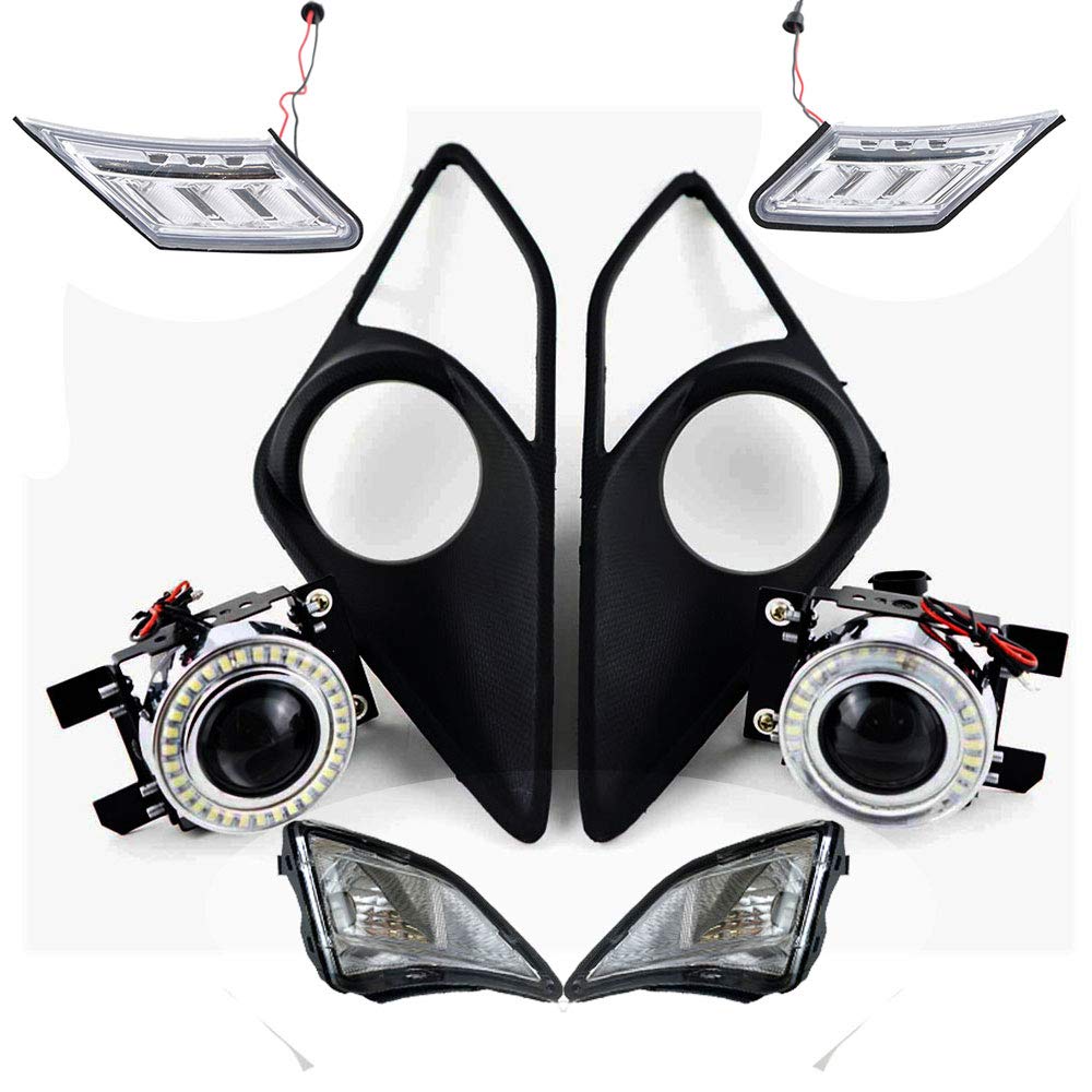 2012-2016 Scion FR-S GT86 LED Fog Lights, Corner Lights & Side Markers Combo Kit - Bright White DRL Daytime Running Lights for Enhanced Visibility & Style - Perfect for Night Driving, Car Shows & Custom Builds