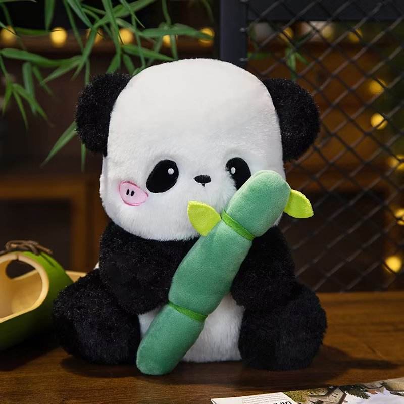 Adorable Panda Plush Toy Hidden Inside Bamboo - Cute Surprise Gift for Kids & Collectors | Perfect for Birthdays, Party Favors & Panda Lovers