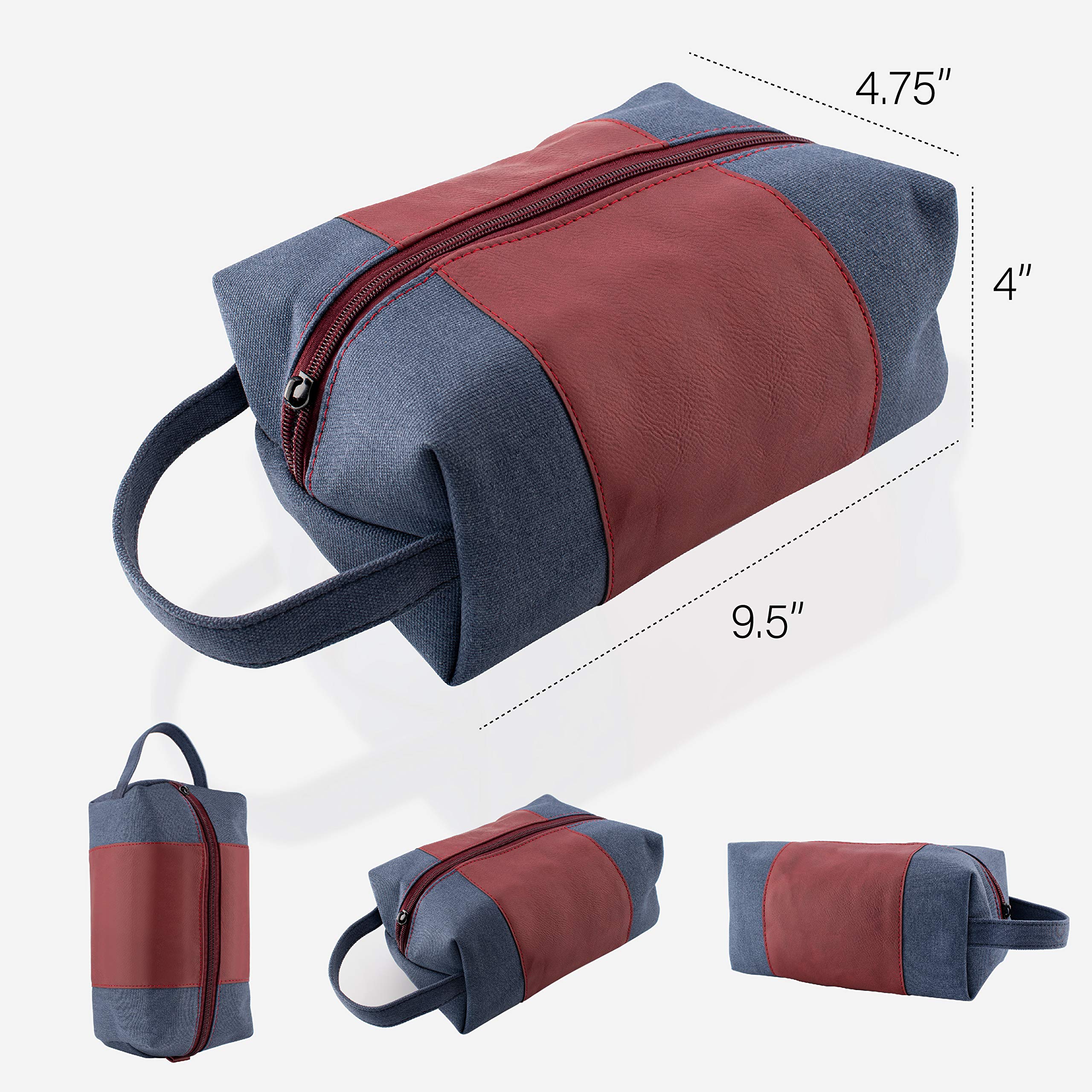 Personalized Groomsmen Gifts - Custom Engraved Men's Toiletry Bag for Wedding Party - Perfect for Bachelor Party, Honeymoon & Travel Essentials