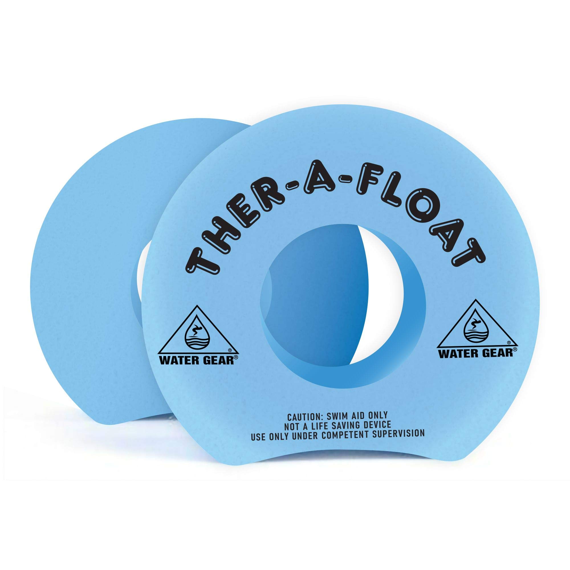 Water Gear Ther-A-Float Rings - Arm Floatation Device for Deep Water Exercise & Aquatic Sports Workout - Swimming Training Aid for Vertical Suspension - Unisex Float Sleeves for Pool, Lake & Ocean Water Activities