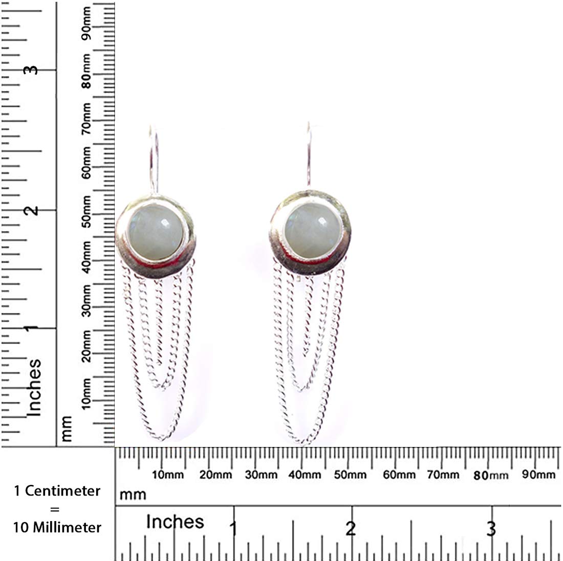 Handmade Moonstone Dangle Earrings for Women - Elegant Gemstone Fashion Jewelry for Gifts, Parties & Everyday Wear