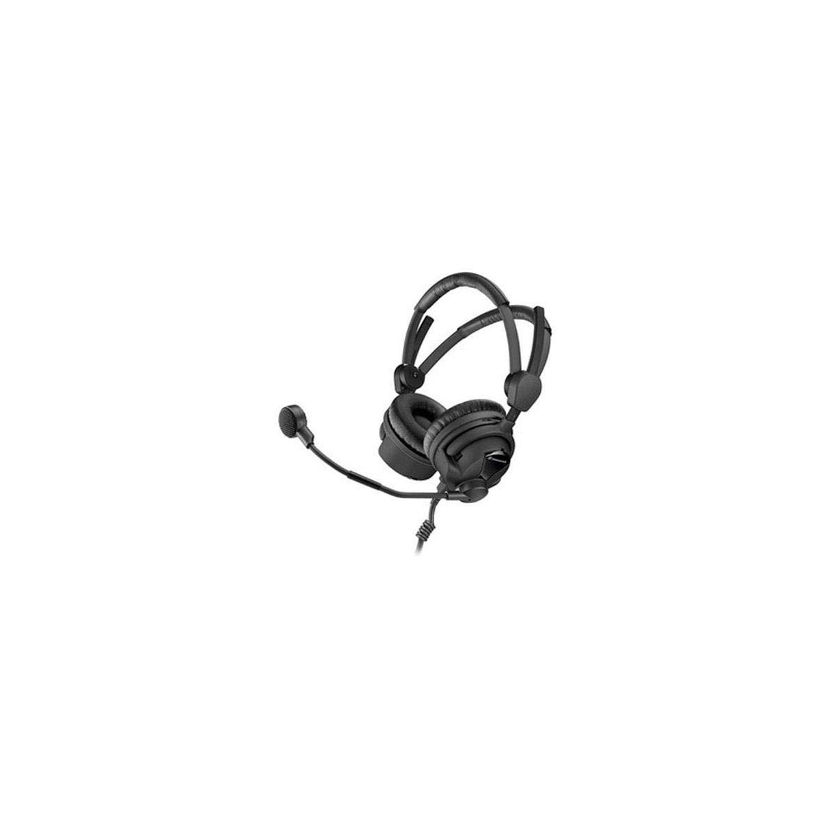 Sennheiser HMD 26-II-100-8 Professional Broadcast Headset with 100 Ohm Impedance & 6.6' Steel Unterminated Cable - Perfect for Radio Studios, Podcasting, and Live Broadcasting