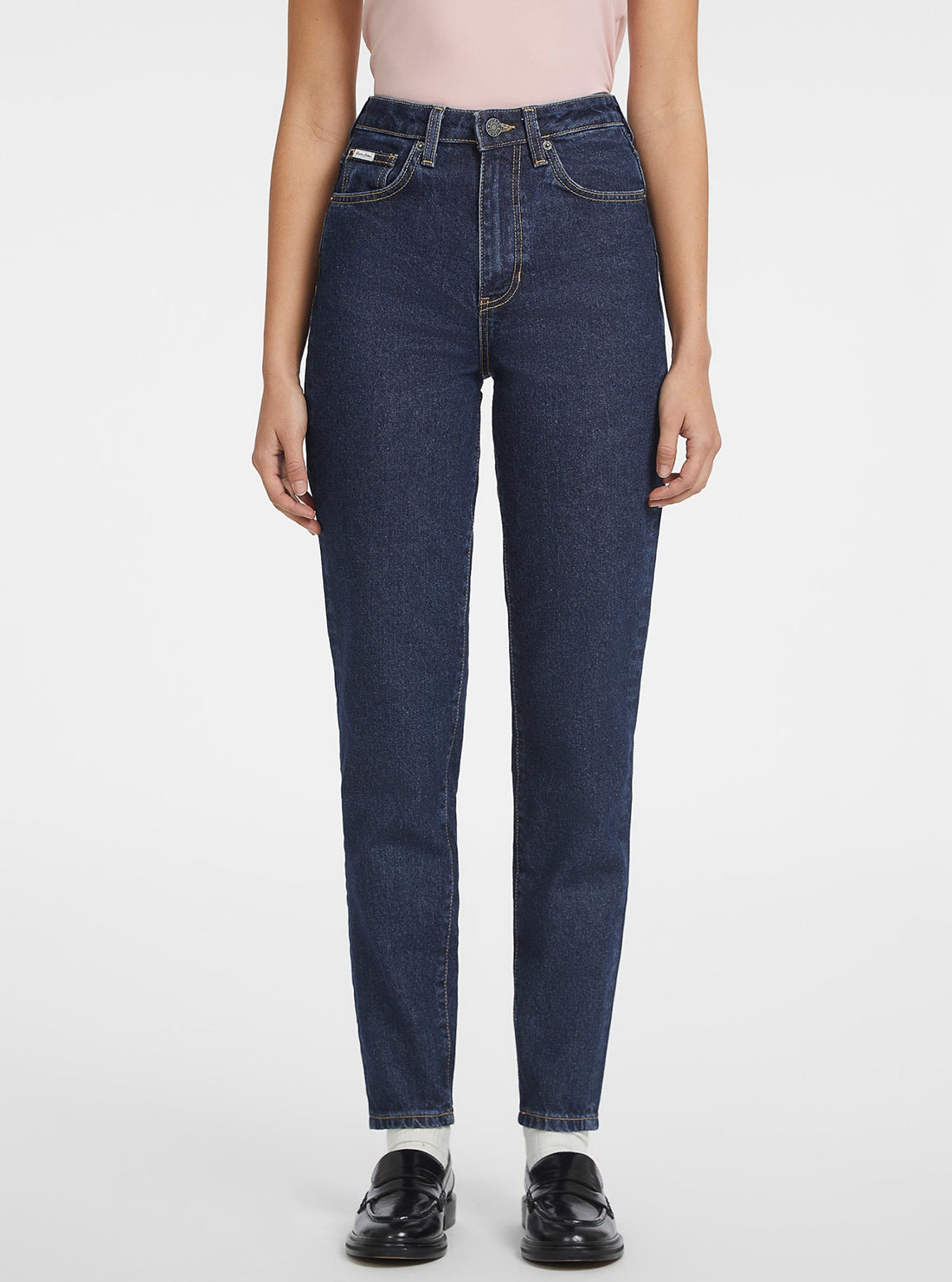 Guess G06 High Waist Mom Jeans for Women - Vintage Stretch Denim Pants - Perfect for Casual Outfits & Everyday Wear