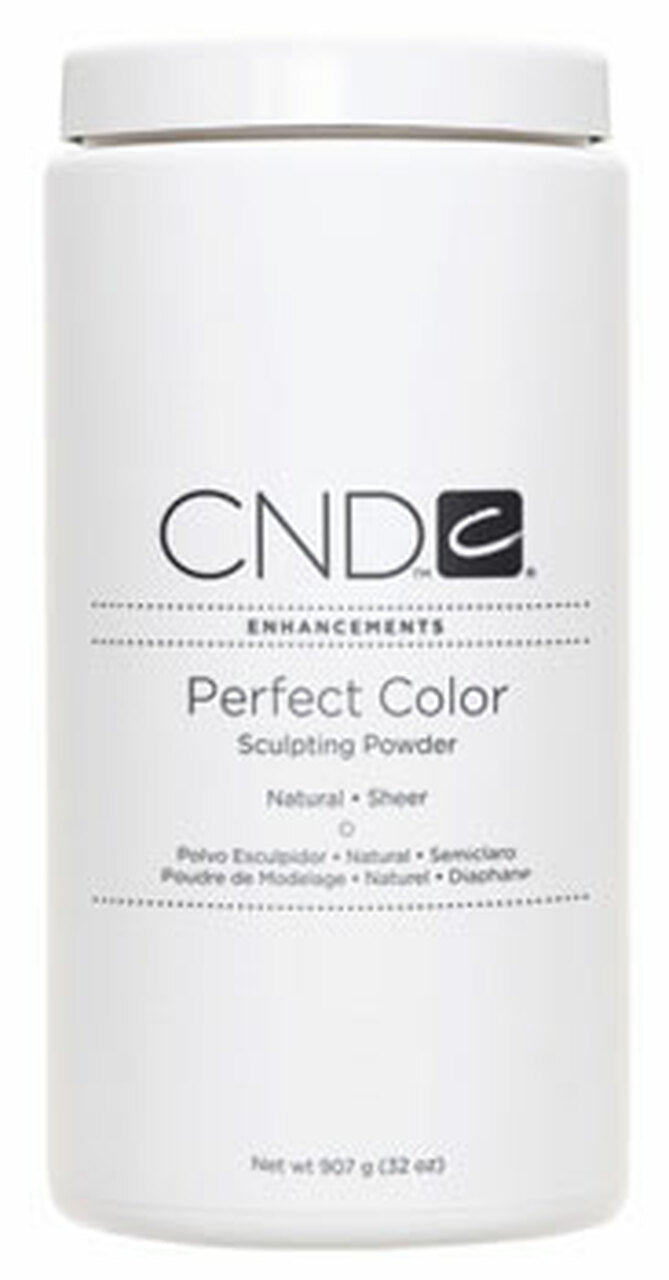 CND Enhancements Perfect Color Sculpting Powders - 32 oz | Natural & Sheer Nail Enhancement Powder for Professional Salon & DIY Manicures | Ideal for Acrylic Nails, Nail Art & Long-Lasting Nail Designs