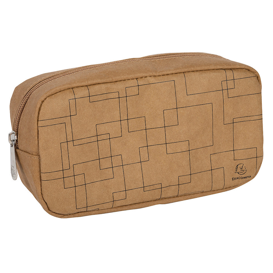 Exacompta Eterneco Business Pencil Case - Washable Paper Organizer for Office & School Supplies - Perfect for Work, School & Travel Organization