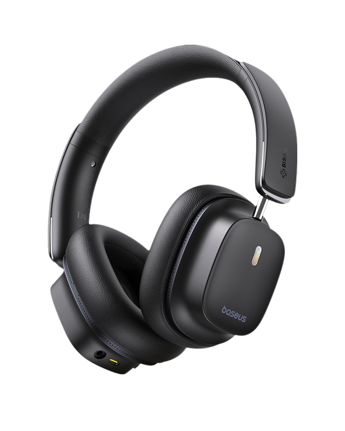Baseus Bowie 30 Max Active Noise Cancelling Headphones - Wireless Over-Ear Bluetooth 5.4 Headset with Head Tracking Spatial Audio, LDAC Hi-Res Sound, 65H Battery Life, Comfort Fit & Clear Calls | Perfect for Travel, Work, Gaming & Music Listening