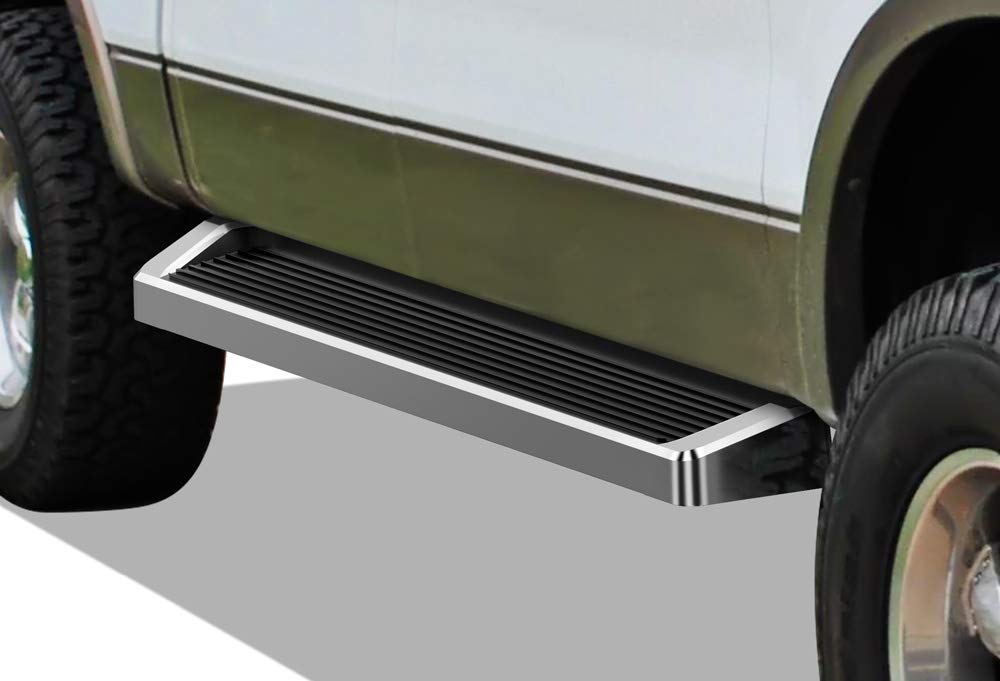 APS Running Boards & Nerf Bars for 2004-2008 Ford F150 SuperCrew Cab - Heavy Duty Side Steps with Non-Slip Surface - Perfect for Off-Roading, Truck Access & Enhanced Style