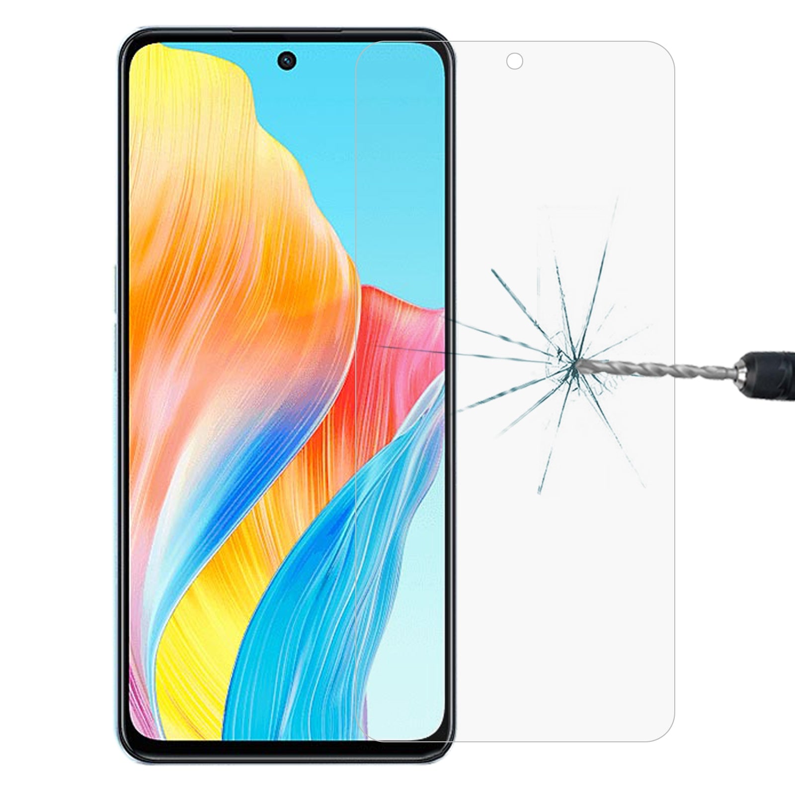 Premium Tempered Glass Screen Protector for OPPO A58 & A98 - HD Clear, Anti-Scratch, Bubble-Free - Perfect for Daily Use, Gaming, and Outdoor Activities