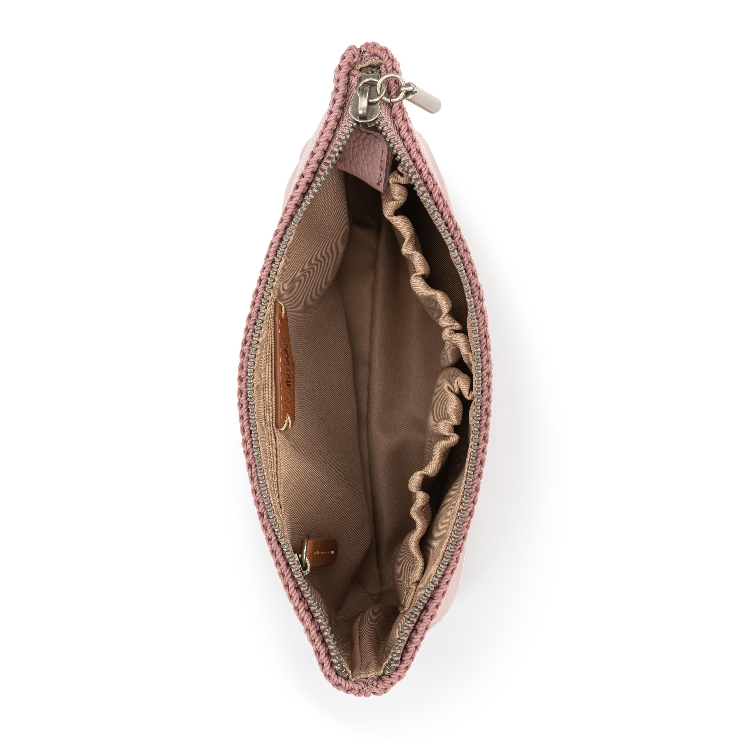 Premium Leather Essential Pouch - Rosewood Color, Travel Organizer for Wallet, Keys & Accessories | Stylish & Durable Everyday Carry Pouch