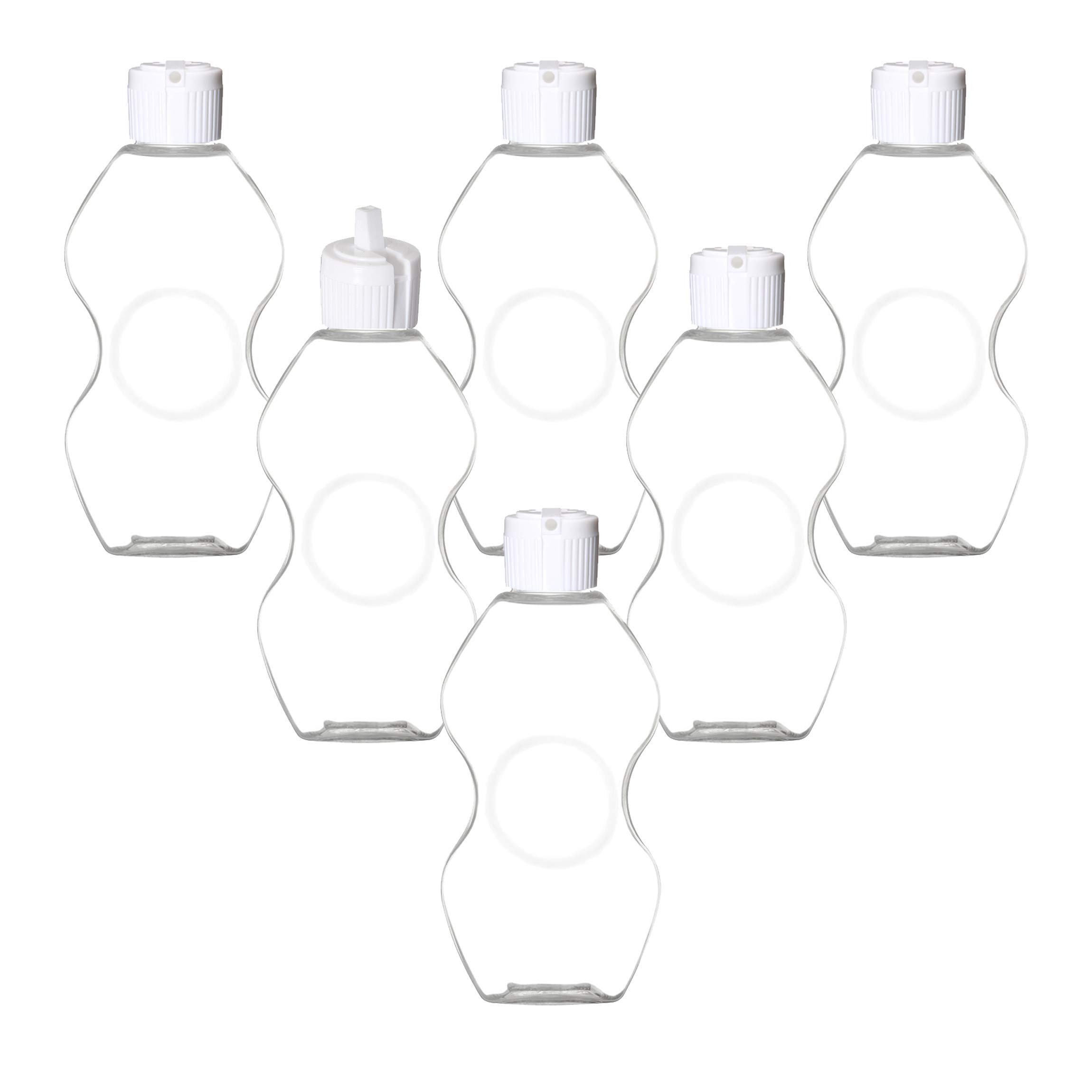 100 Pack 2oz (60ml) Empty Plastic Squeeze Bottles with Spout Cap - Travel Size Refillable Containers for Hand Sanitizer, Lotion, Shampoo, Soap - Perfect for Purse, Gym Bag & Travel Essentials