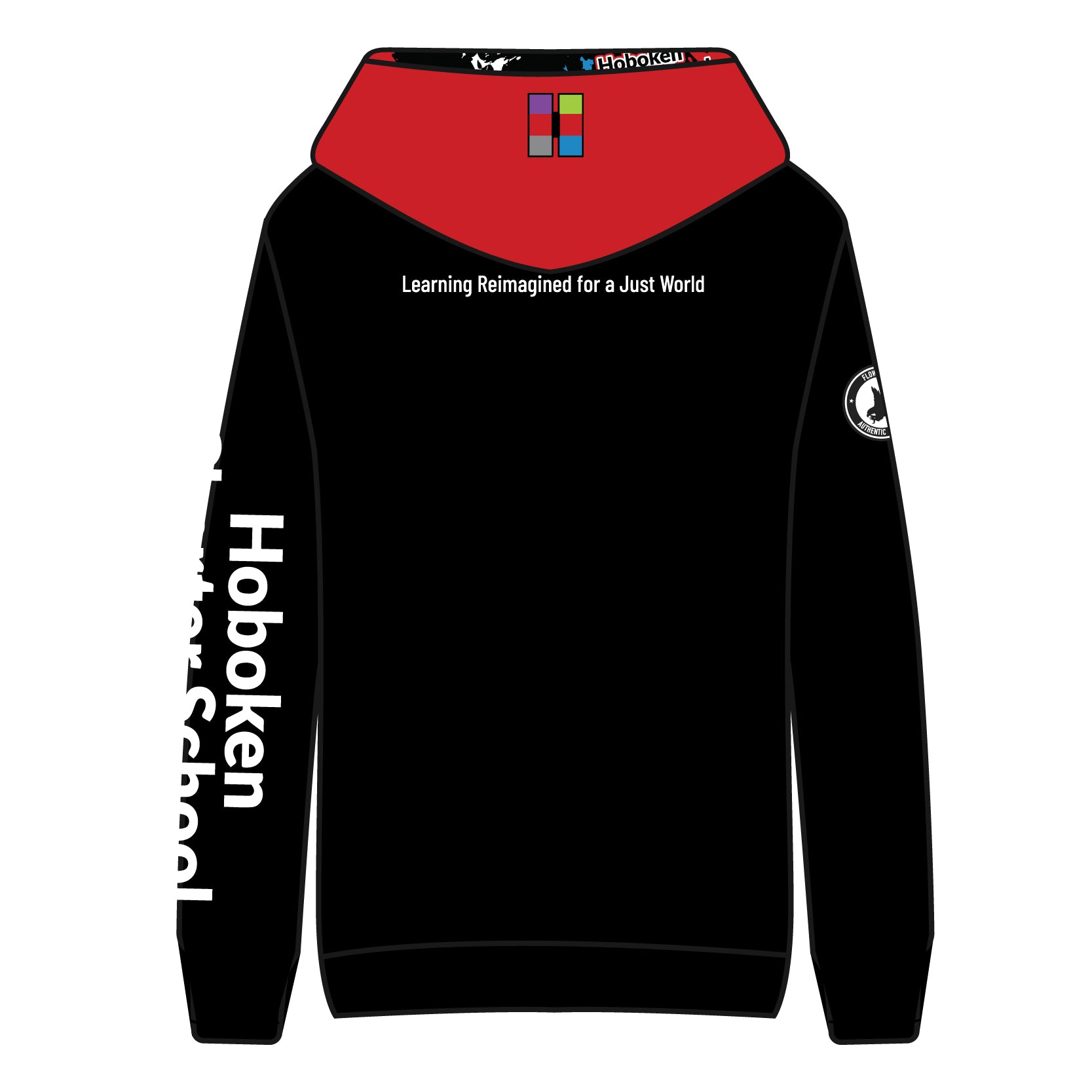 Youth & Adult Hoboken Charter School Black Hoodie - Unisex Pullover Sweatshirt for School Spirit & Casual Wear