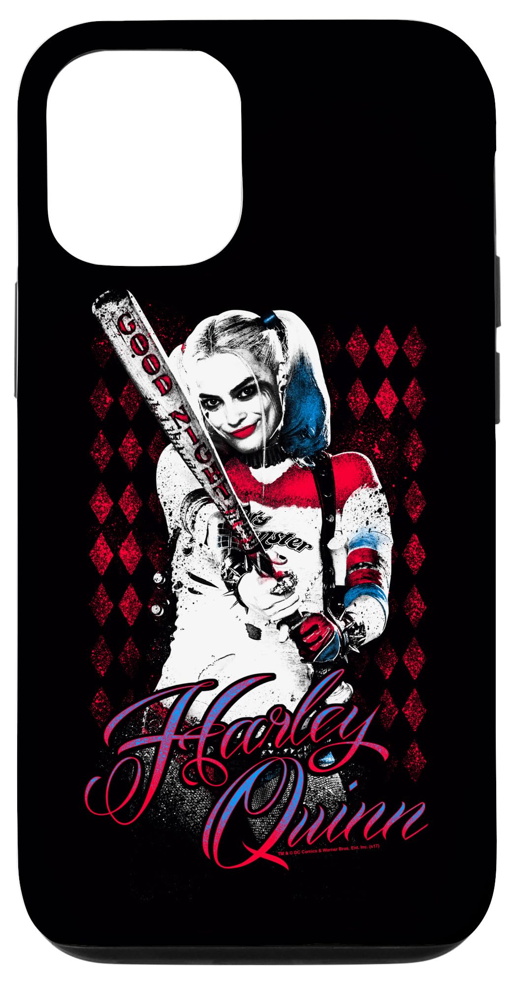 iPhone 12/12 Pro Suicide Squad Harley Quinn Bat Design Phone Case - Durable Protective Cover for Daily Use, Travel & Cosplay Enthusiasts