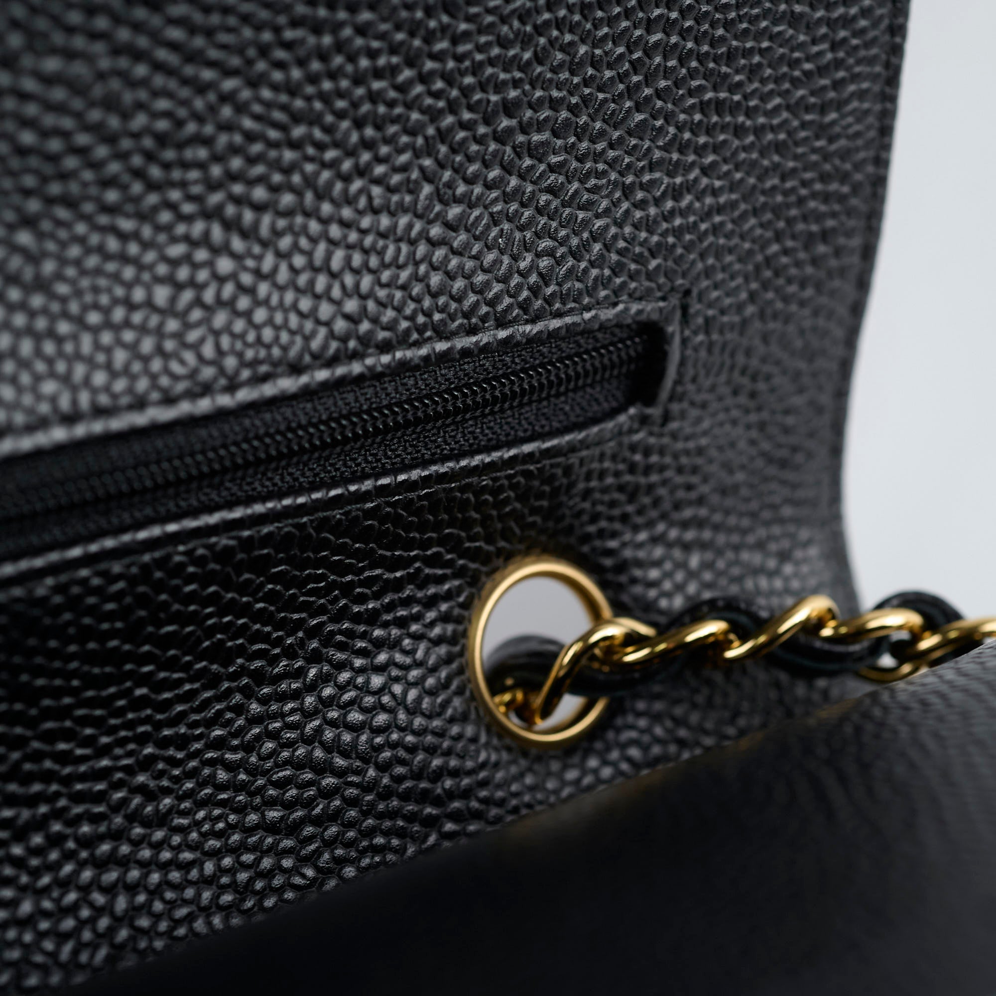 Chanel Medium M/L Caviar Classic Flap Black 24 Series Handbag - Luxury Designer Shoulder Bag for Women, Perfect for Work, Evening Events & Special Occasions