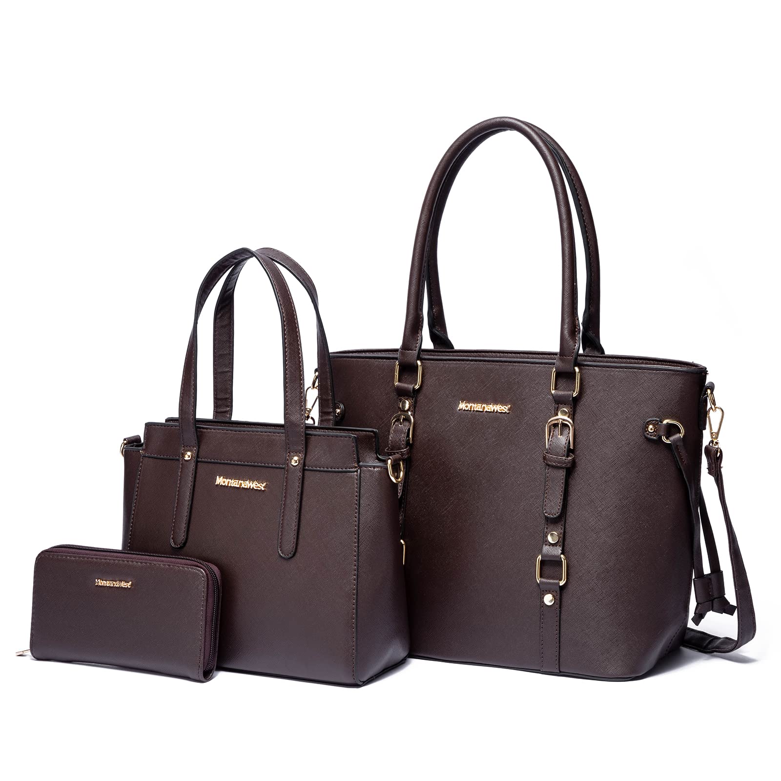 Montana West Women's 3-Piece Tote & Wallet Set - Perfect for Work & Travel