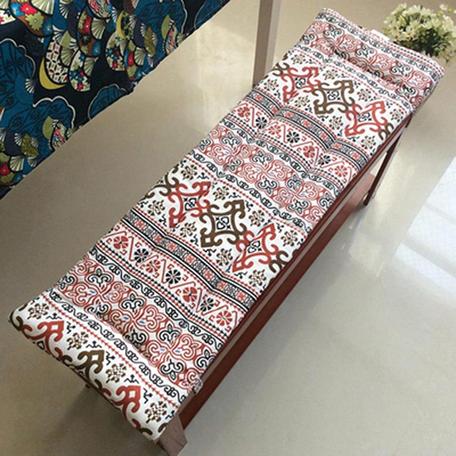 Premium Indoor/Outdoor Bench Cushion - Thick Cotton Garden Furniture Seat Pad for Loveseats, Sofas & Swing Chairs - Water-Resistant Patio, Deck & Backyard Seating Cushion - Perfect for Garden, Porch & Poolside Relaxation