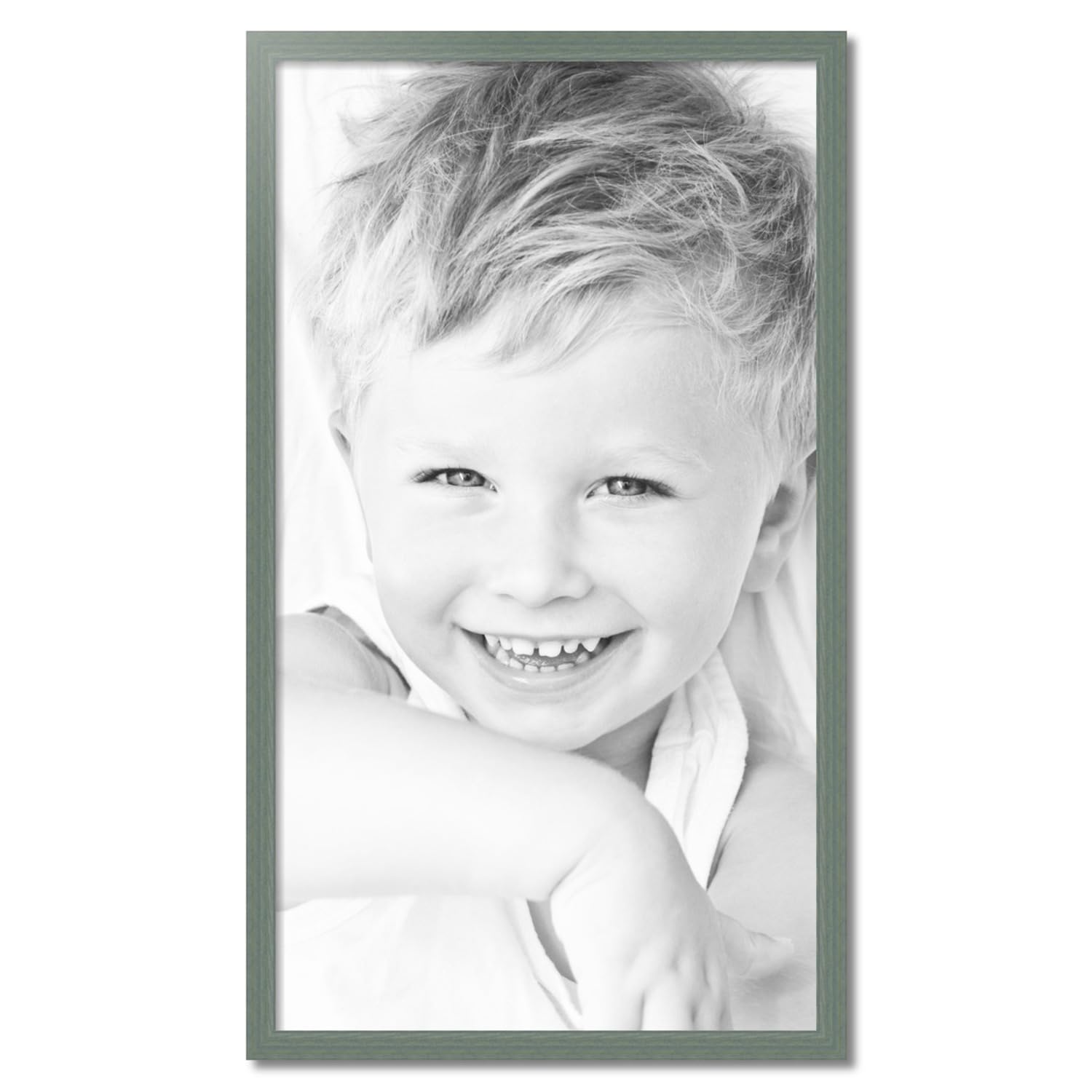 ArtToFrames 27x48 Inch Green Wood Picture Frame - 1.5 Inch Custom Poster Frame for Artwork & Photos - Includes Economy Acrylic - Perfect for Home Decor, Gallery Walls & Office Display