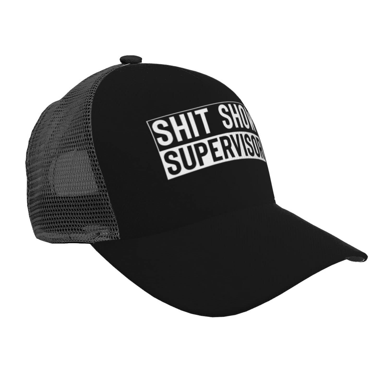 Vintage Trucker Cap for Women - Trendy Shit Show Supervisor Hat - Fashionable Golf & Hiking Hat - Perfect for Outdoor Activities, Casual Wear & Sports Events