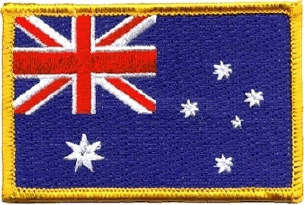 Australia Iron-on Embroidered Patch - Customizable Fabric Badge for Jackets, Bags & Hats - DIY Sewing & Clothing Repair Accessories for Denim, Jeans & Backpacks