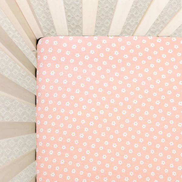Lou Lou Company Soft Organic Cotton Crib Sheet - Breathable & Hypoallergenic Baby Bedding for Nursery & Travel