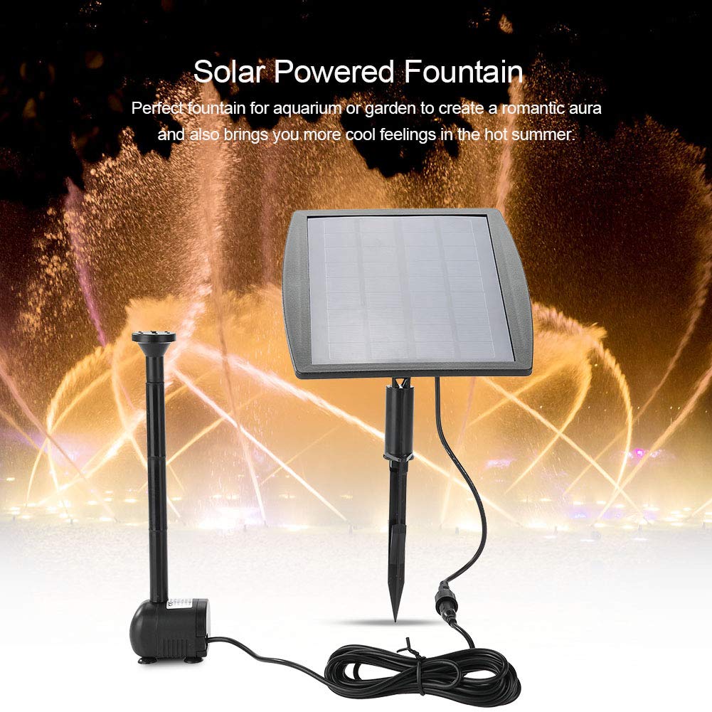 2.5W Solar Powered Water Pump for Pool, Plants & Aquarium - Eco-Friendly Solar Fountain Pump for Garden, Pond & Outdoor Decor