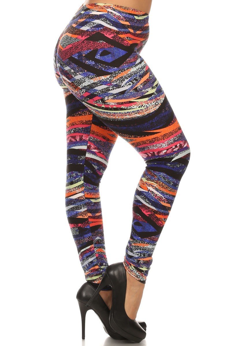 Buttery Soft Floral & Animal Print Leggings for Women - Plus Size Comfort Stretch Yoga Pants for Workout, Lounge & Casual Wear