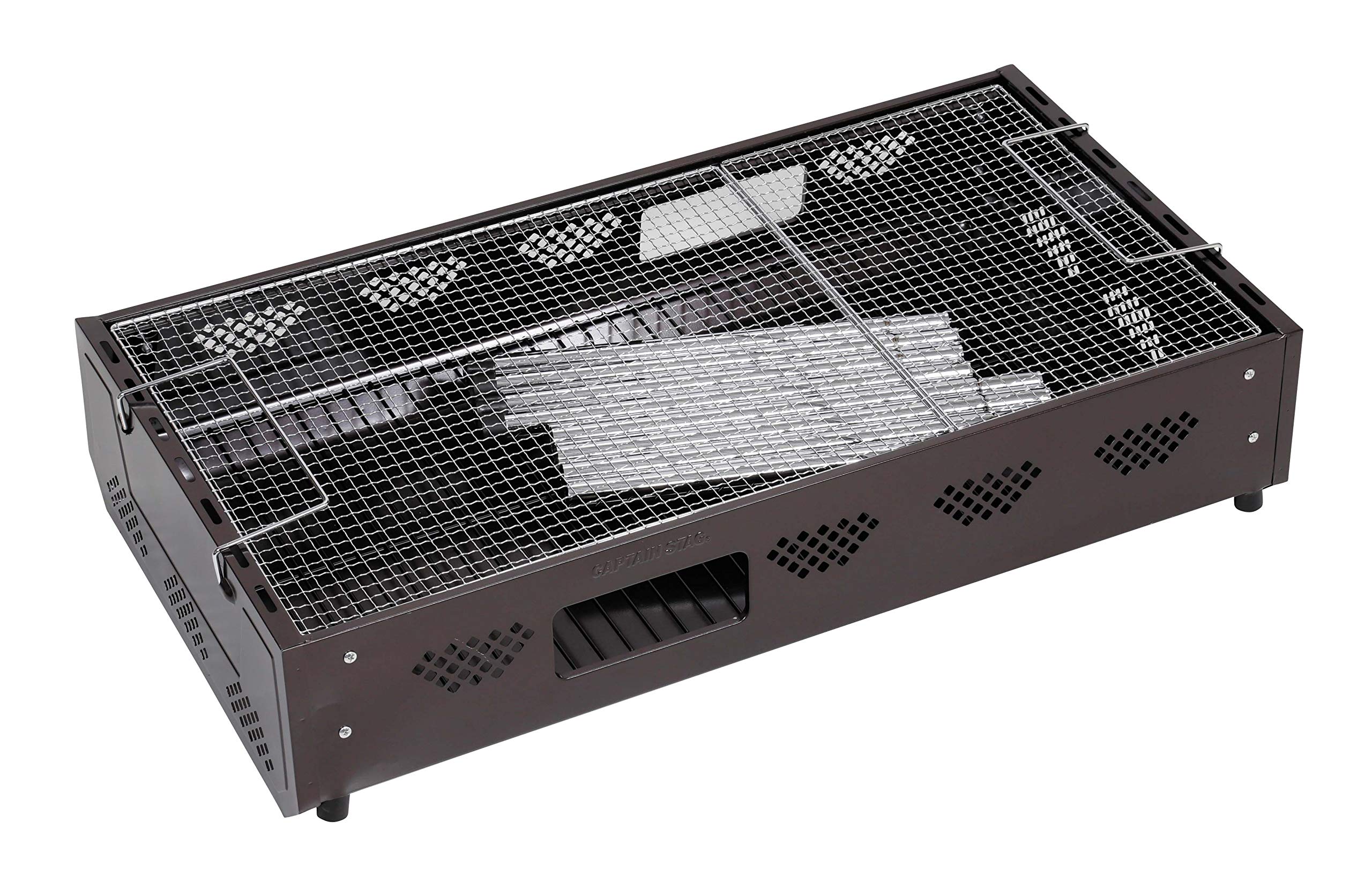 Portable 2-Level Adjustable Height BBQ Grill with Charcoal Extension - Perfect for Backyard, Camping & Outdoor Cooking