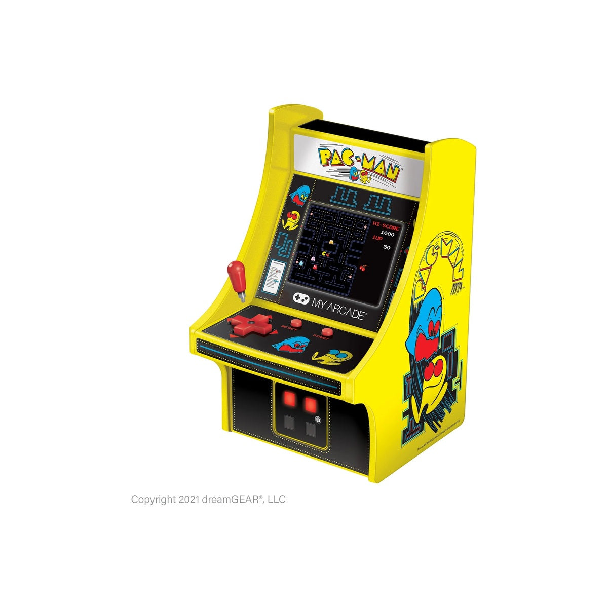MyArcade PAC MAN™ Micro Player - Portable Mini Arcade Game Machine for Kids & Adults - Perfect for Home, Office & Travel Entertainment