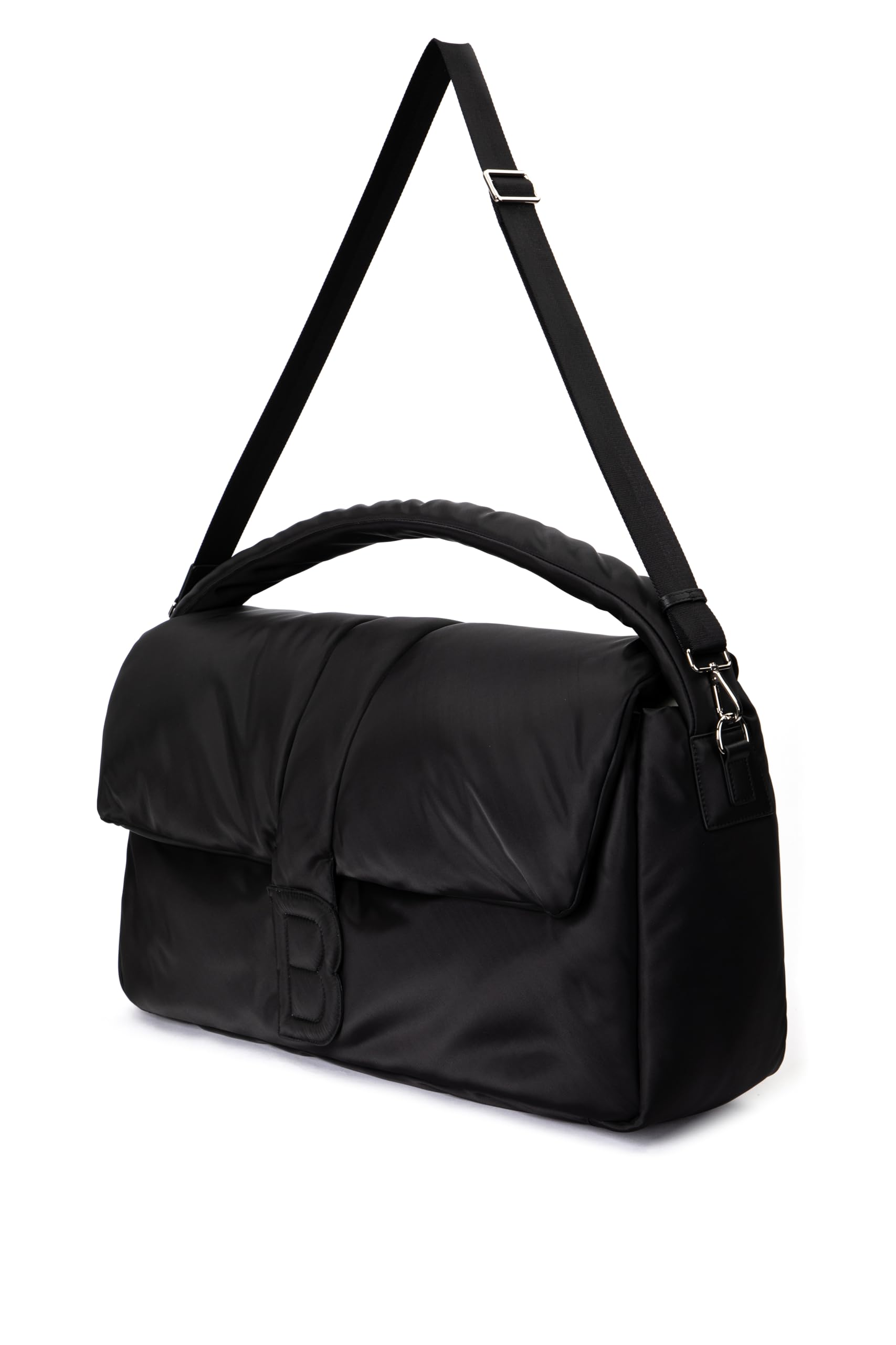 Nia Duffle Bag - Waterproof Black Nylon Travel Duffel Bag with Adjustable Shoulder Strap - Perfect for Gym, Weekend Trips & Air Travel Carry-On