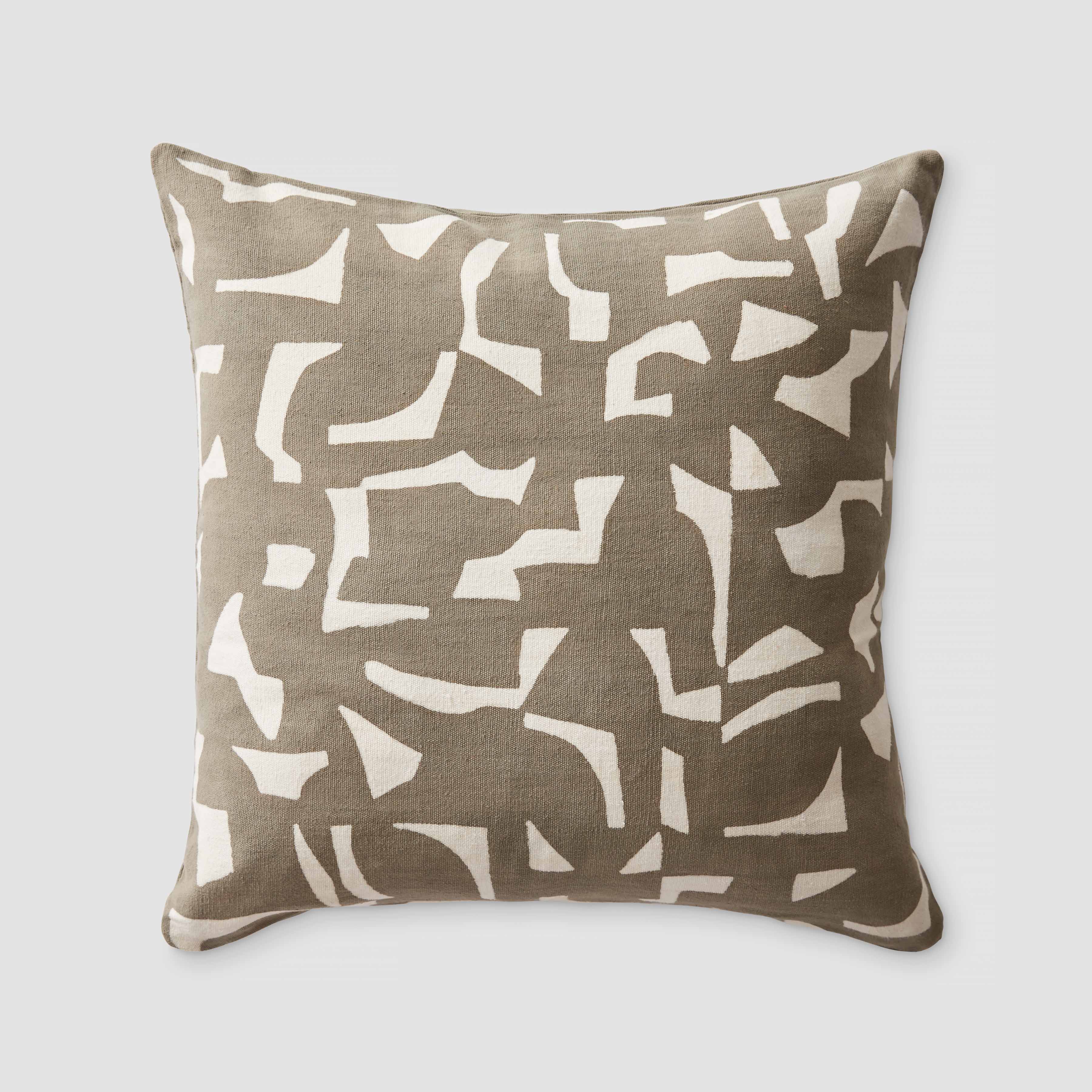 Jolie Handmade African Mud Cloth Pillow - Boho Home Decor for Living Room, Bedroom & Sofa