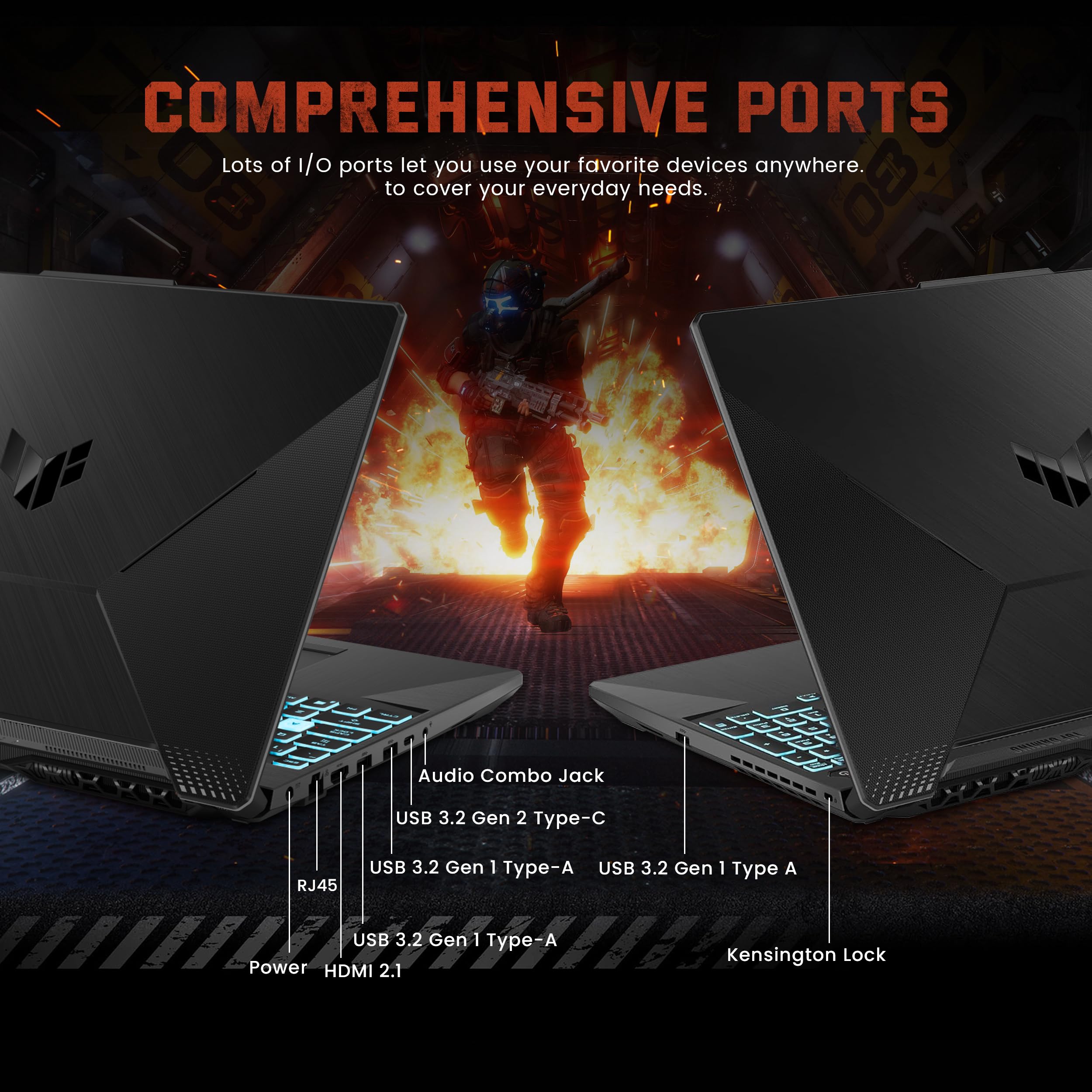 ASUS TUF A15 Gaming Laptop - Ryzen 7, RTX 3050, 144Hz for Pro Gaming & Work