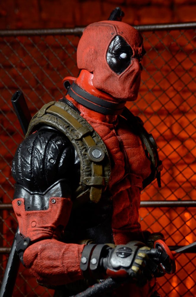 NECA Marvel Classics Deadpool 1/4 Scale Action Figure - Highly Detailed Collectible Toy for Marvel Fans | Perfect for Display, Cosplay, and Gift Giving