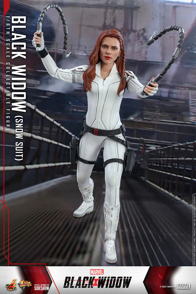 Hot Toys Marvel Comics Black Widow (Snow Suit Version) 1/6 Scale Collectible Action Figure - Perfect for Display, Collection, and Marvel Fans Gift