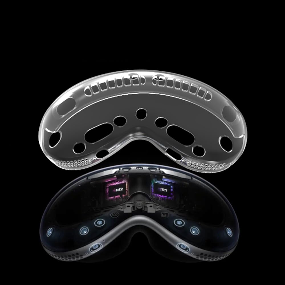 Vision Pro Protective TPU Transparent Dust Cover Sleeve for Vision Pro VR Headset 2024 Accessories - Perfect for Travel, Storage & Gaming Sessions