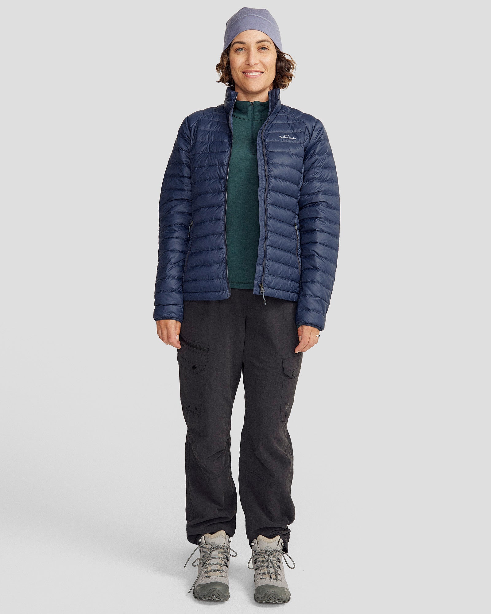 Women's Heli Down Jacket 4.0 - Lightweight Warm Winter Coat, Waterproof & Windproof, Pure Navy Blue - Perfect for Skiing, Hiking & Cold Weather Outdoor Activities