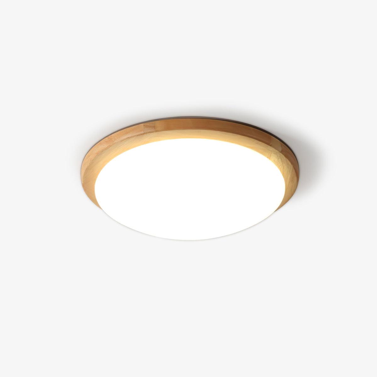 Modern Wooden Drum Ceiling Light Fixture - Handcrafted Natural Wood Pendant Lamp for Living Room, Bedroom, Dining Room & Office Lighting