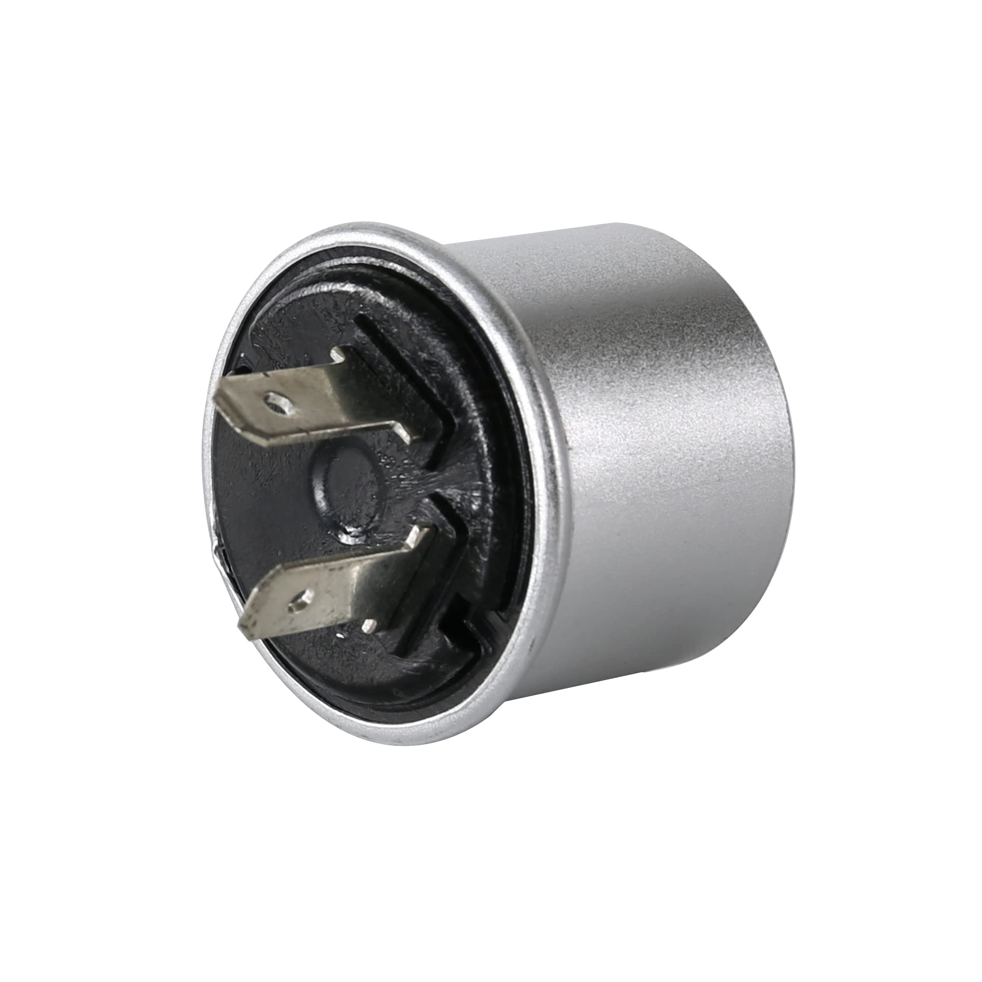 1X Electronic LED Flasher Relay - 12V Heavy Duty EF32 2Pin, No Hyper-Flash, Compatible with Car Motorcycle & Bike Turn Signal Bulbs - Perfect for Fixing Fast Hyper Flash Issues in Automotive Lighting Systems
