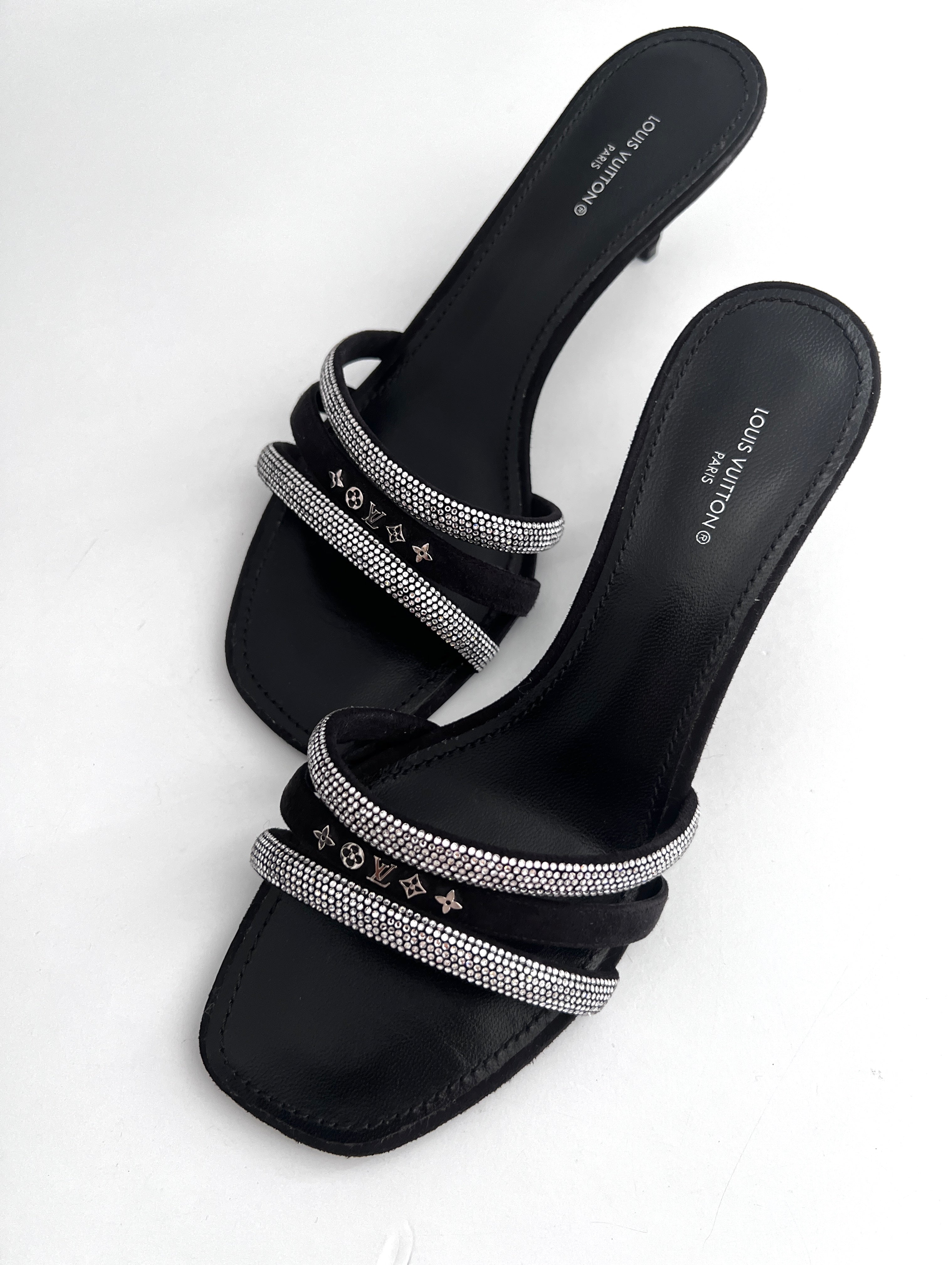 Louis Vuitton Appeal Mule Heels Women's Size 38 - Luxury Designer Platform Sandals for Parties, Weddings & Evening Events