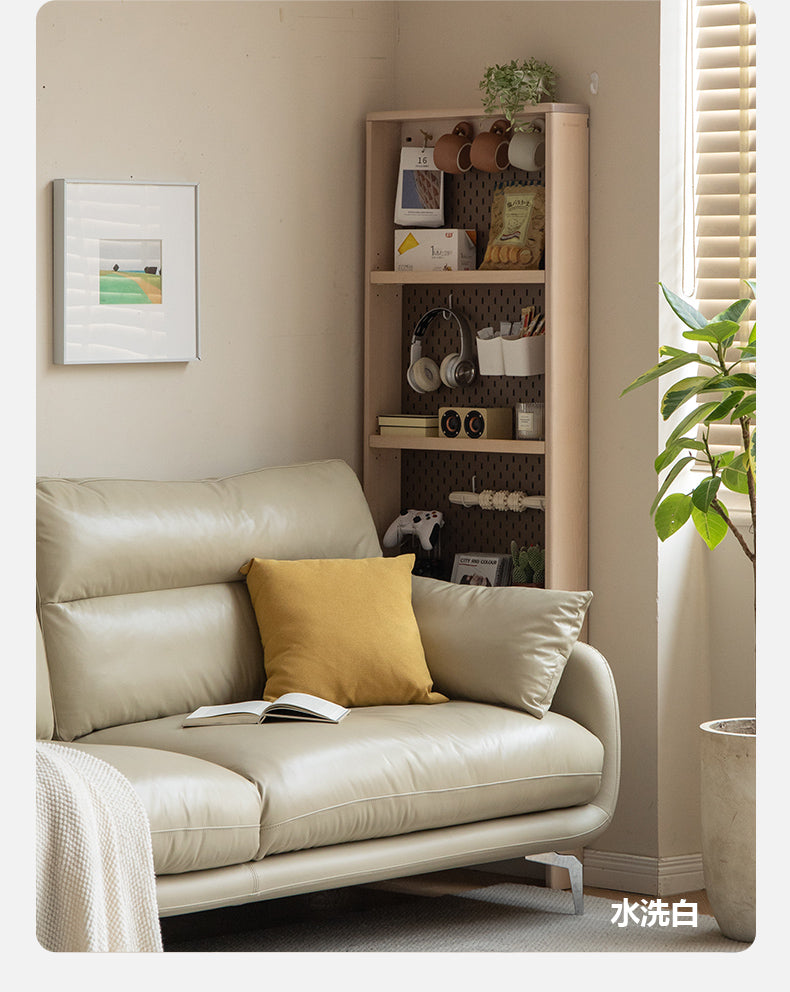 Solid Oak Wood Ultra-Thin DIY Side Cabinet - Perfect for Small Spaces, Bedroom, Living Room & Office Storage