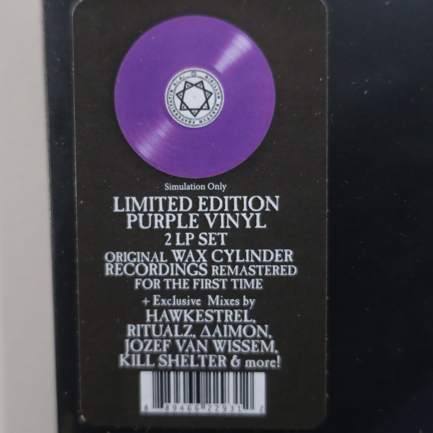 ALEISTER CROWLEY 'Black Magic' Limited Edition Purple Vinyl 2LP Record - Perfect for Occult Music Collectors & Vinyl Enthusiasts