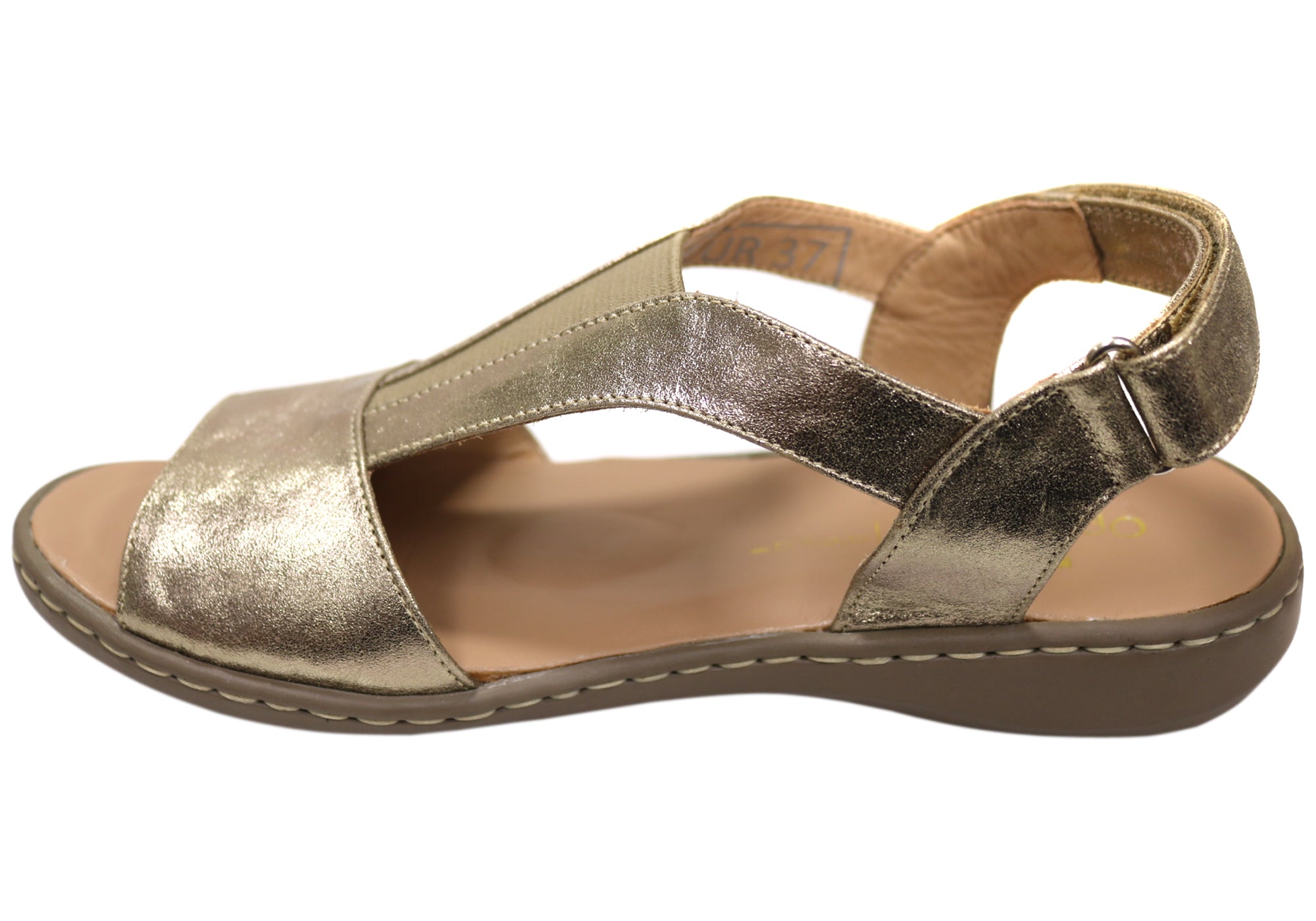 Opananken Elva Women's Comfortable Brazilian Leather Sandals - Stylish Summer Casual & Beach Walking Sandals for Women