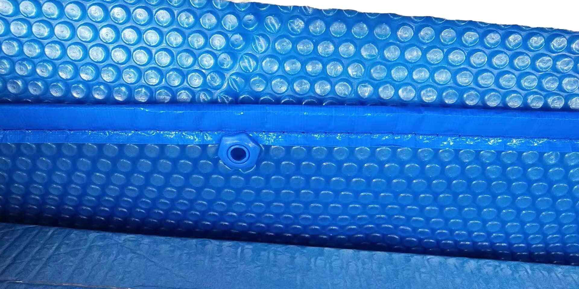 **Blue Rectangle Solar Pool Cover - 7x8m (23x26ft) Lightweight PE Bubble Thermal Blanket for Inflatable & Above Ground Pools - Summer Heat Retention & Energy Savings - Perfect for Backyard, Patio, and Outdoor Swimming**