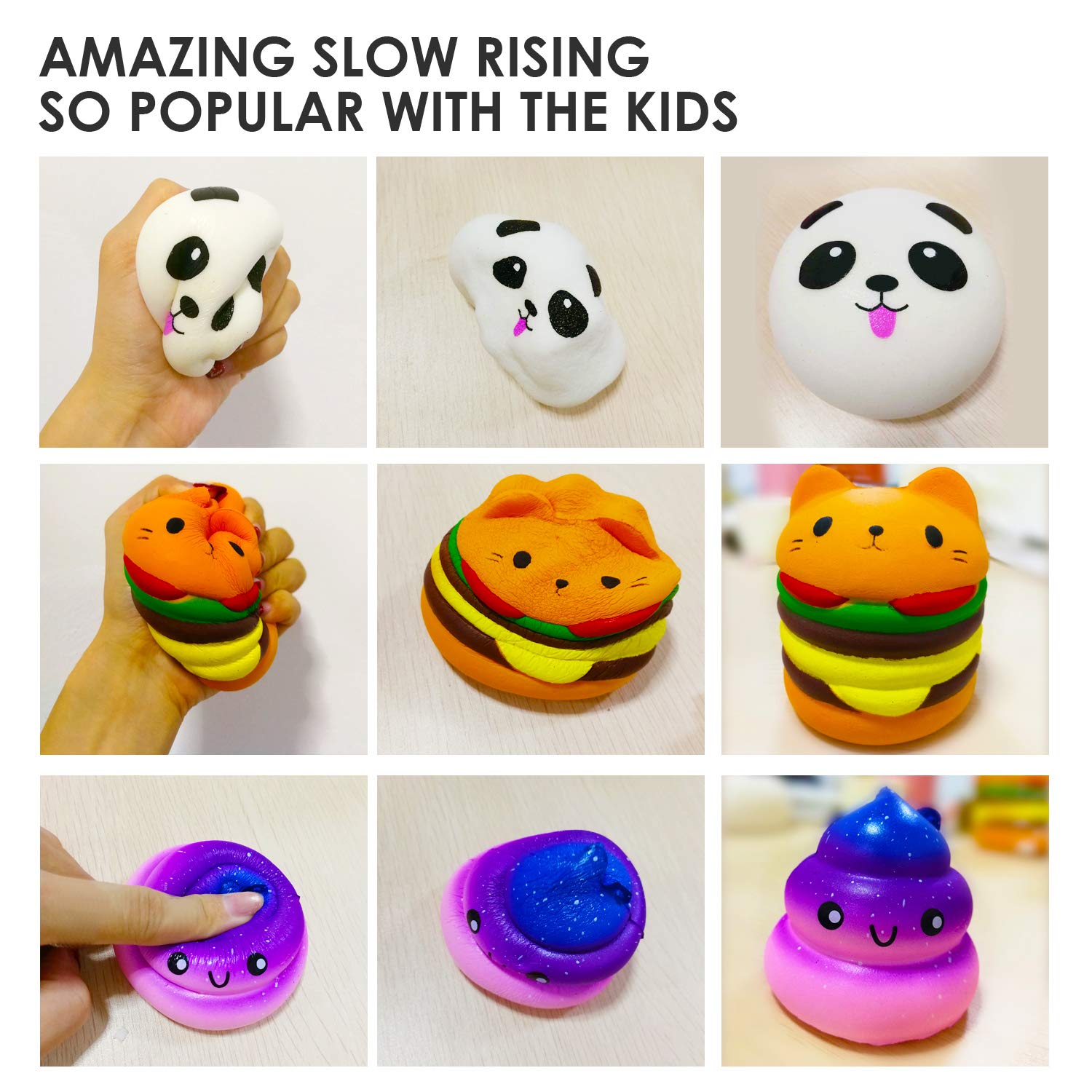 Squishy Toys for Kids & Adults - Jumbo Fruit Stress Relief for Autism & Anxiety