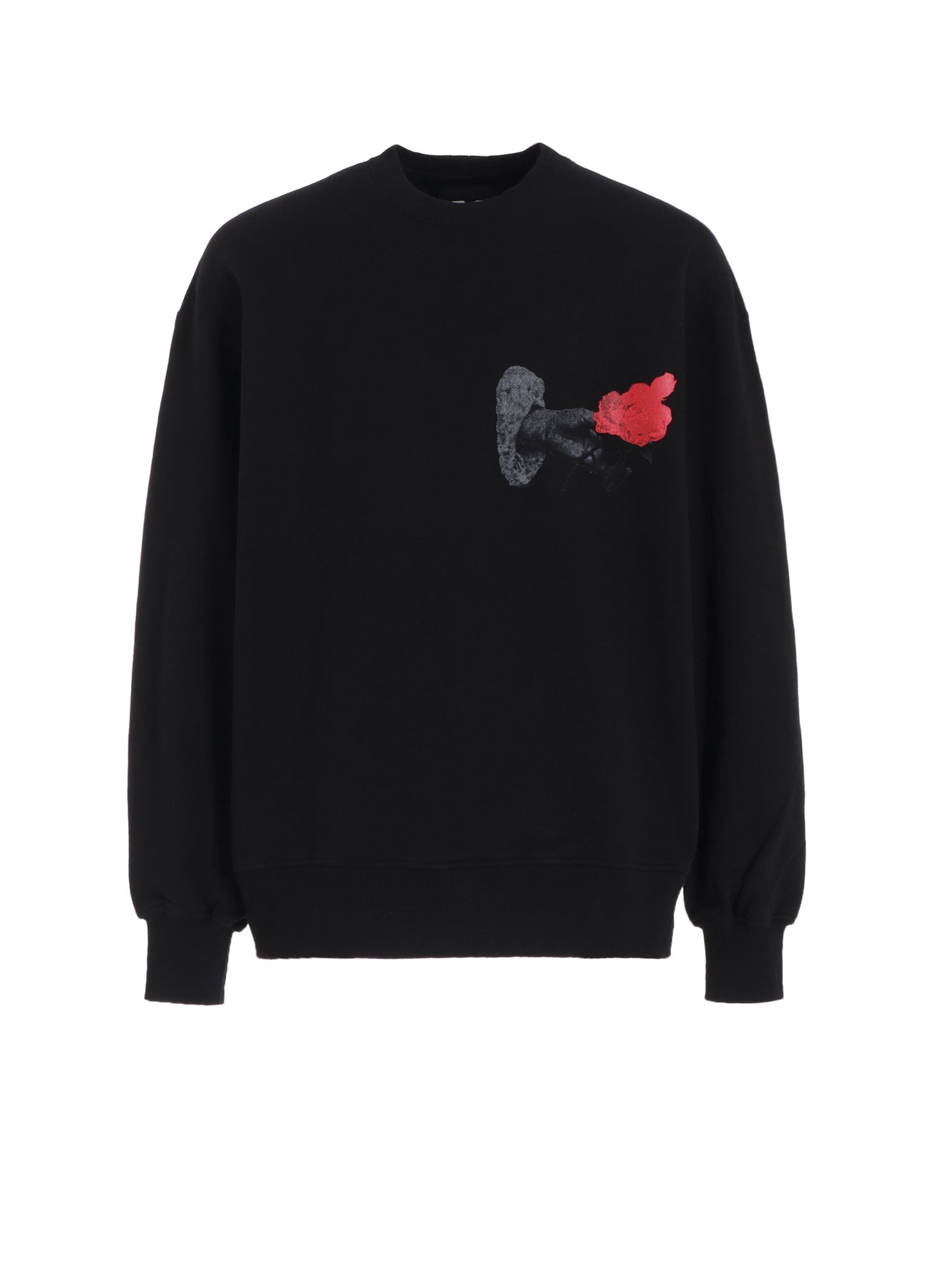 Stylish Rose in the Hand Graphic Pullover Sweatshirt - Trendy Women's Casual Hoodie for Streetwear & Everyday Comfort