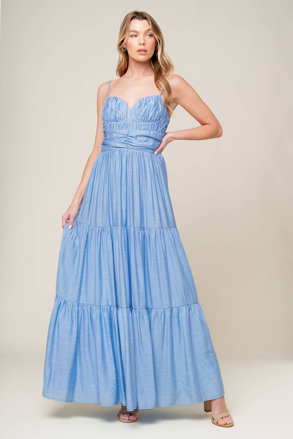 MOMENT MAKER WOVEN MAXI DRESS for Women - Flowy Boho Summer Beach Dress with Pockets, Perfect for Vacations, Weddings & Outdoor Parties
