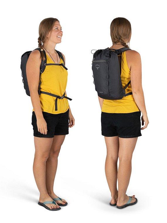 Osprey Daylite Cinch Everyday Backpack - Lightweight Hiking & Travel Daypack for Men & Women - Perfect for Commuting, School & Outdoor Adventures (Black)