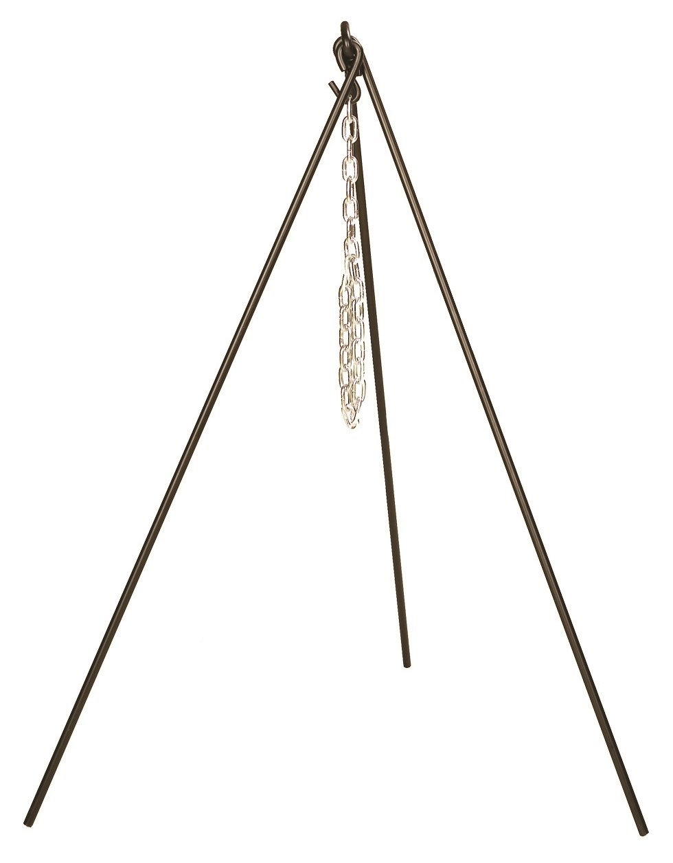Lodge 3TP2 Camp Dutch Oven Tripod Stand - 43.5 Inch Heavy Duty Black Iron Cooking Tripod for Outdoor Camping, Backpacking & Dutch Oven Cooking