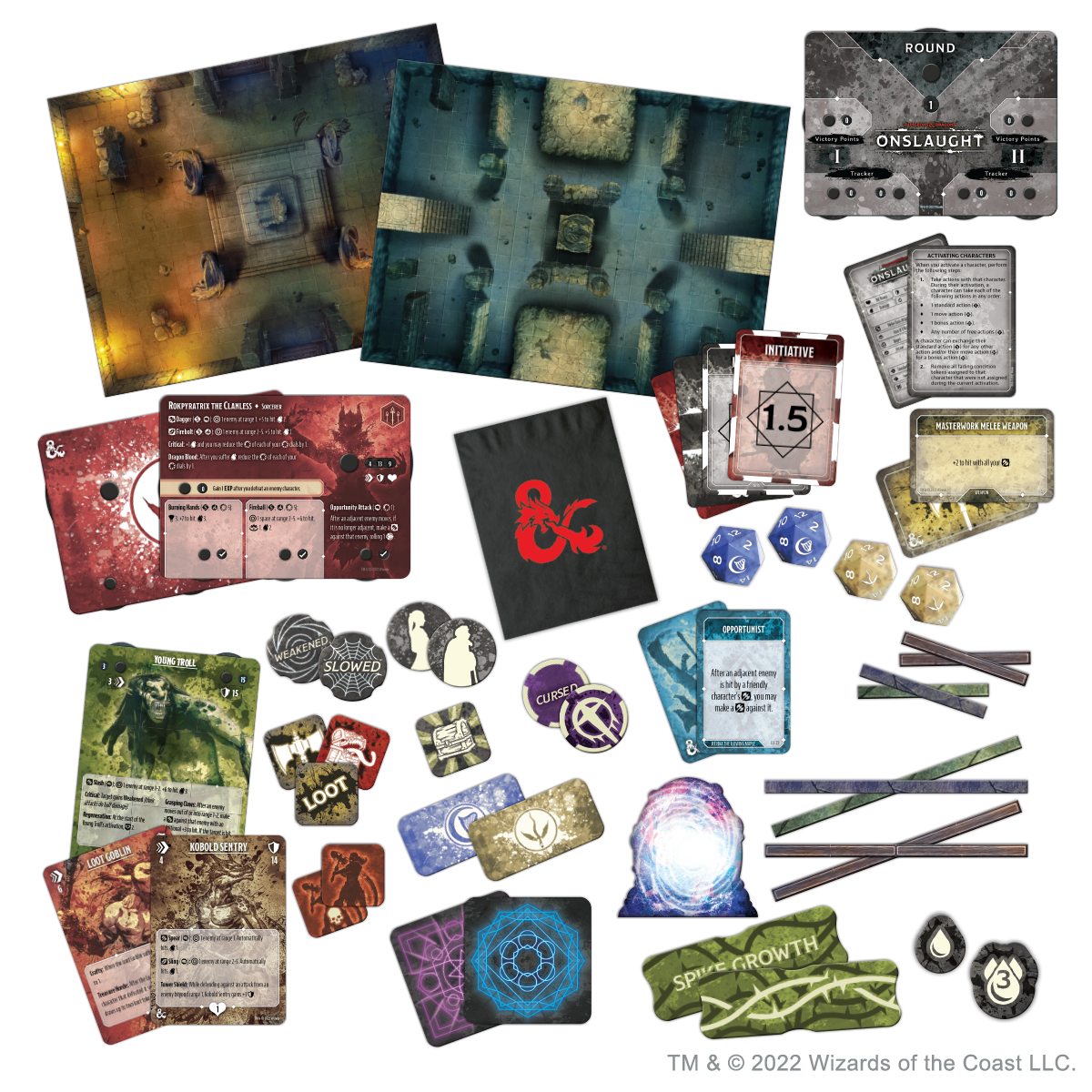 Dungeons & Dragons Onslaught Core Set - Fantasy Tabletop Battle Game for RPG Adventures & Strategy Game Nights