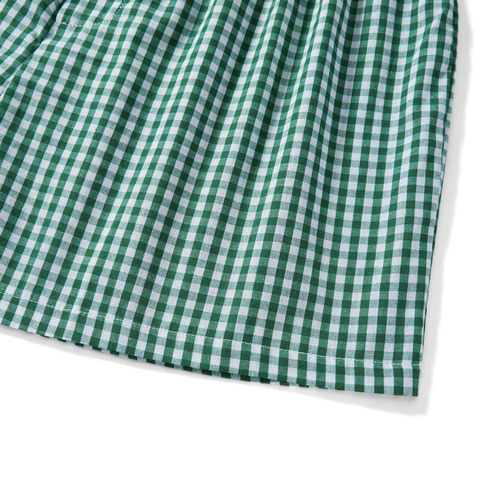 Y2K Women's Low Waist Boxer Shorts - Plaid Print Gingham Loose Fit Lounge Pajama Sleep Shorts | Comfortable Sleepwear & Casual Loungewear for Home, Vacation & Summer Nights