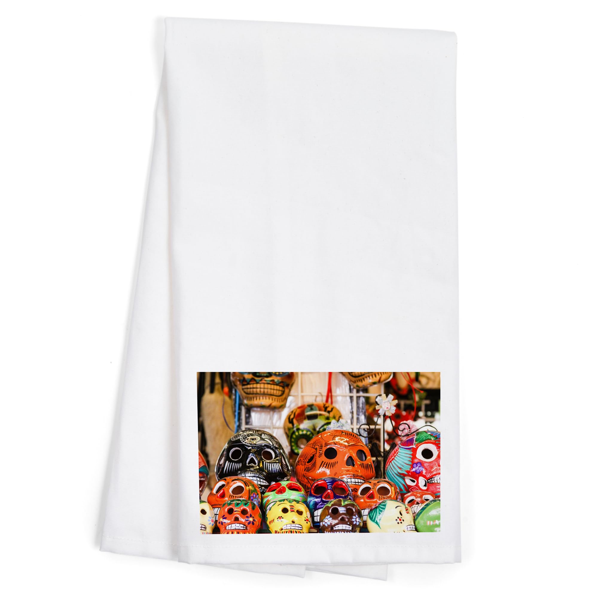 Lantern Press Dia De Los Muertos 100% Cotton Tea Towel - Decorative Hand Towel for Kitchen, Home Decor & Gifts | Perfect for Mexican Day of the Dead Celebrations, Día de Muertos Altars & Festive Home Accents