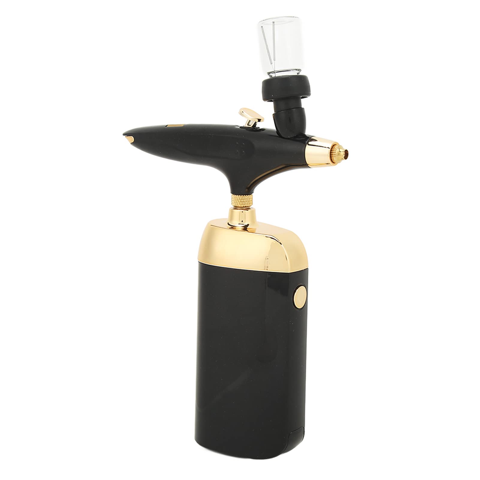 EXCLUZO Oxygen Facial Airbrush - Rechargeable Nano Spray with 2 Adjustable Levels & Enhanced Heat Dissipation (Black) | For Hydration, Makeup Setting & Skin Refreshment